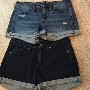 2 pair of universal threads Jean shorts -worn once